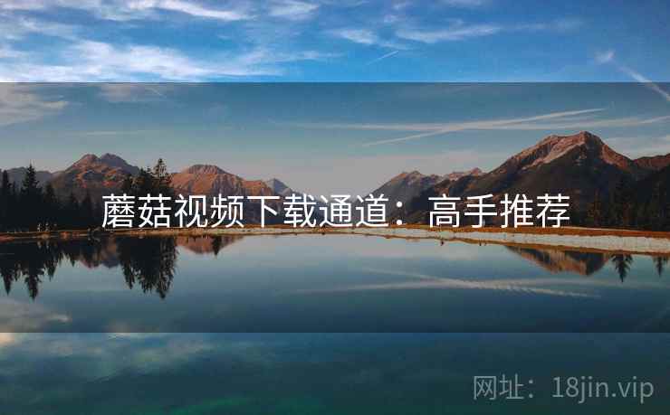 蘑菇视频下载通道：高手推荐